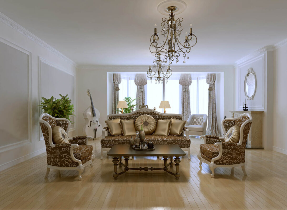 Design of rich living room